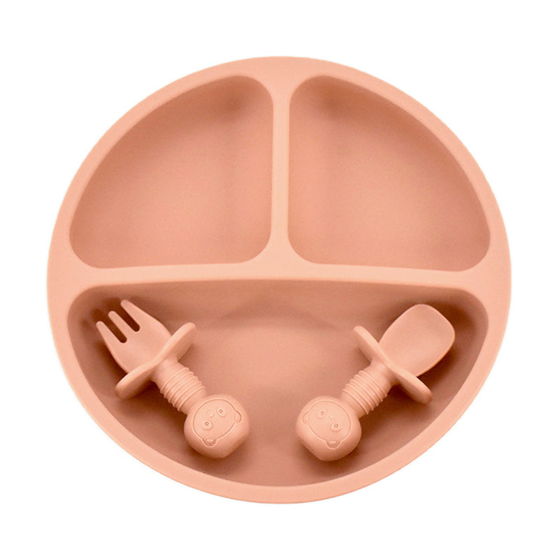 Silicone Plate PLUS Spoon and Fork
