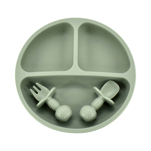 Silicone Plate PLUS Spoon and Fork